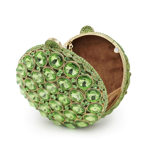 Lime Rou Crystal Clutch
